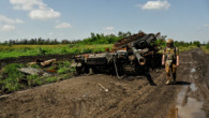 Tehnică de luptă rusească distrusă sau capturată de armata ucraineană. Sursa foto: Profimedia Images | Poza 33 din 59