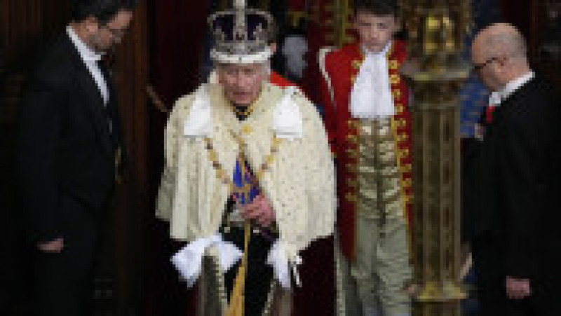 Charles al III-lea a susținut primul său discurs în Parlament, alături de regina Camilla. Foto: Profimedia Images | Poza 6 din 18