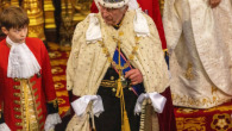 Charles al III-lea a susținut primul său discurs în Parlament, alături de regina Camilla. Foto: Profimedia Images | Poza 2 din 18