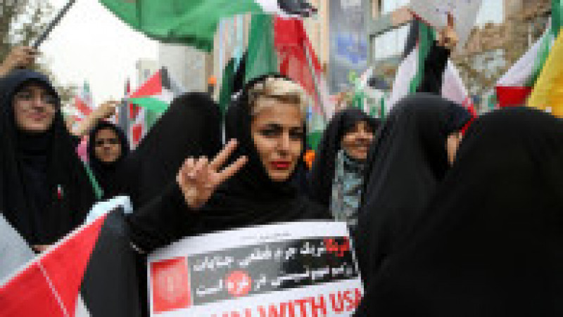 Protest anti-SUA la Teheran, Iran. Sursa foto: Profimedia Images | Poza 3 din 8