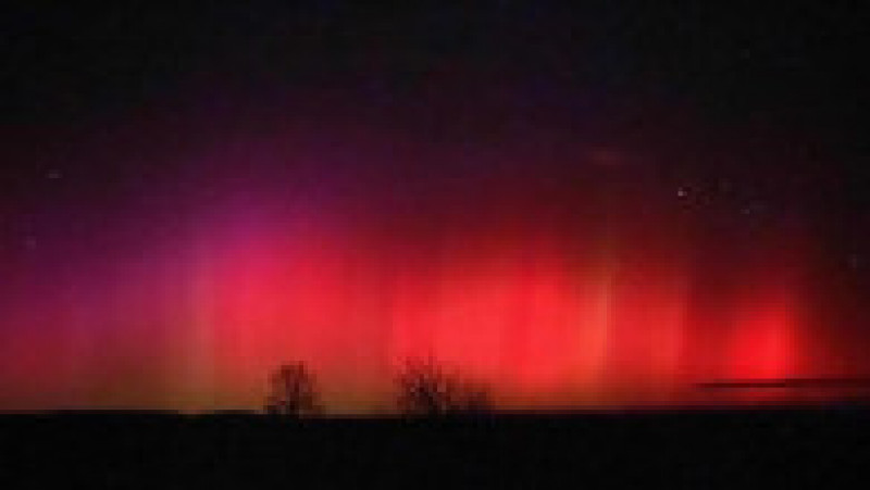 Aurora boreală s-a văzut din România. Sursă foto: Facebook | Poza 4 din 5