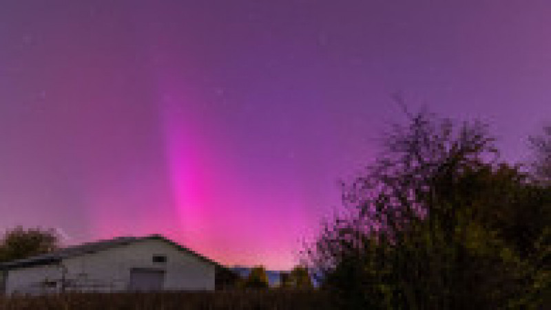 Astronomii spun că aurora este efectul unei erupții solare care a avut loc în urmă cu câteva zile. FOTO: Profimedia Images | Poza 4 din 8