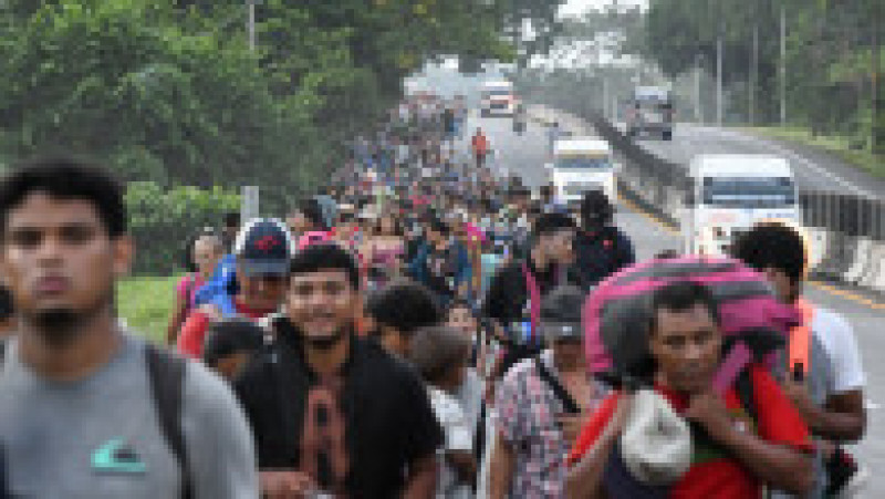 Caravana migranților. Sursa foto: Profimedia Images | Poza 4 din 6