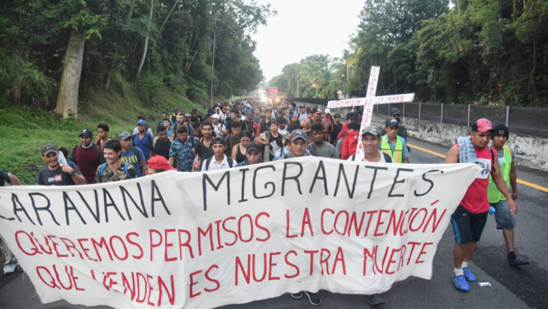 Caravana migranților. Sursa foto: Profimedia Images