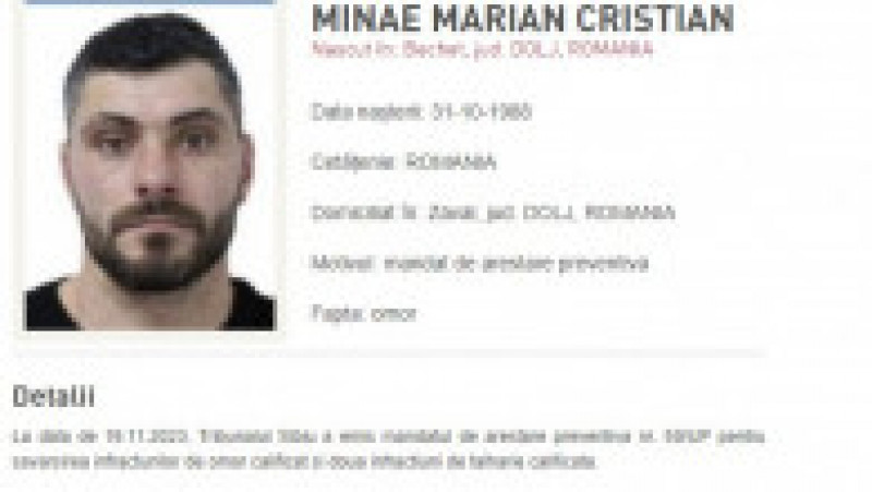Marian Cristian Minae. Foto: Poliția Română | Poza 2 din 3