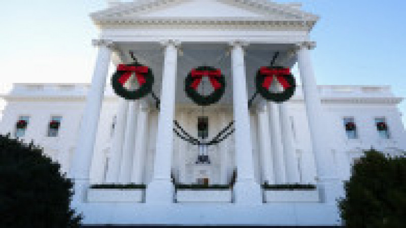 Casa Albă a fost decorată pentru Crăciunul din 2023. Sursa foto: Profimedia Images | Poza 1 din 13