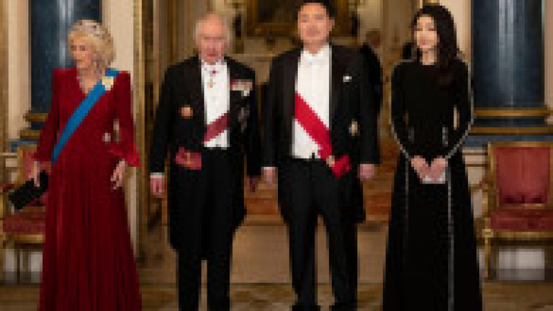 Calești aurite, paradă, covor roșu și un dineu luxos. Imagini spectaculoase din Londra, unde Charles l-a primit președintele sud-corean. FOTO: Profimedia Images | Poza 39 din 41