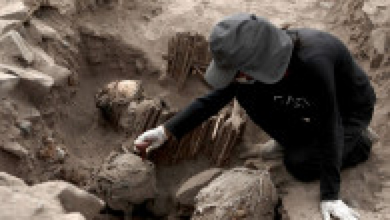 Cercetătorii cred că trupurile mumificate provin din cultura Ychsma, care s-a dezvoltat pe coasta centrală din Peru, înainte de ascensiunea Imperiului Inca. Foto: Profimedia | Poza 5 din 10