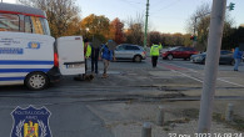 Două tramvaie s-au ciocnit în Arad, dup ce un vatman ar fi schimbat greșit macazul. Sursa foto: Direcția Generală Poliția Locală Arad | Poza 4 din 6