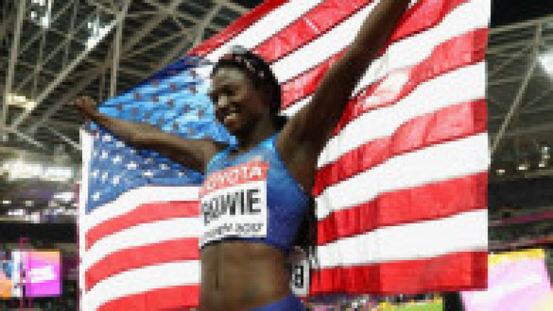 Sprintera americană Tori Bowie, campioană mondială în 2017 în proba de 100 m, a încetat din viaţă la vârsta de 32 de ani. Sursa foto: Profimedia Images | Poza 20 din 32