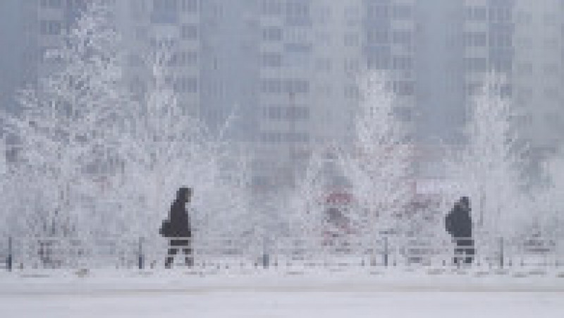 În Iakutsk, unul dintre cele mai reci orașe din lume, temperaturile au ajuns la -50 de grade Celsius. Foto: Profimedia Images | Poza 8 din 10