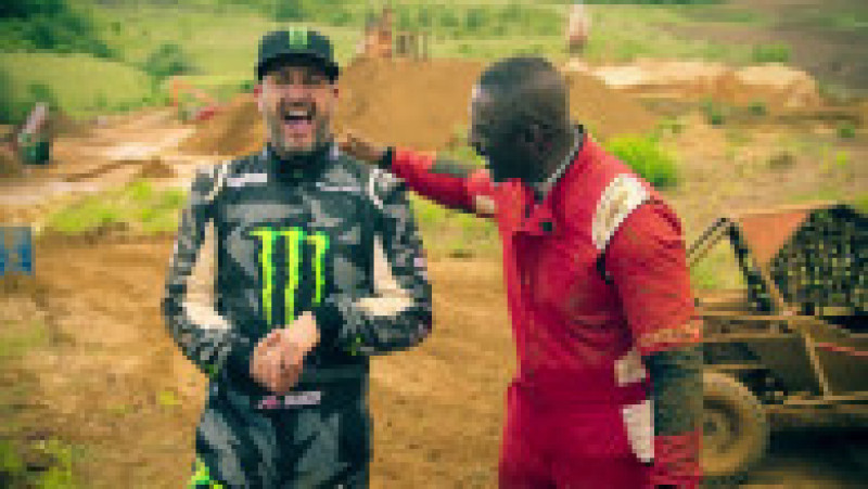 Pilotul Ken Block și Idris Elba. Sursa foto: Profimedia Images | Poza 42 din 50