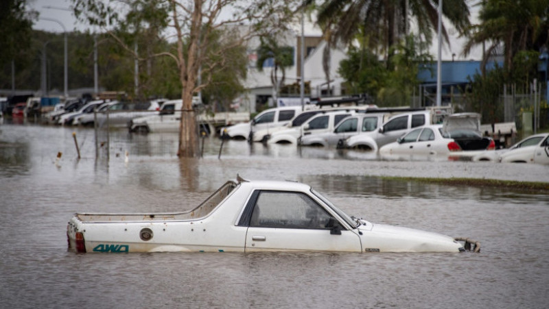 Inundații ca niciodată în Australia. Puhoaiele au adus crocodili în orașe, au inundat aeroporturi și drumuri. FOTO: Profimedia Images