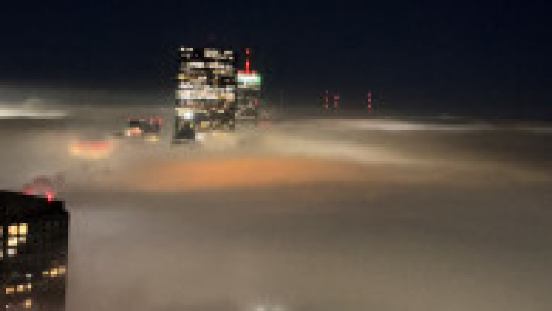 Bostonul a fost învăluit într-o ceaţă densă impresionantă. FOTO: X/Richard Baum | Poza 2 din 4