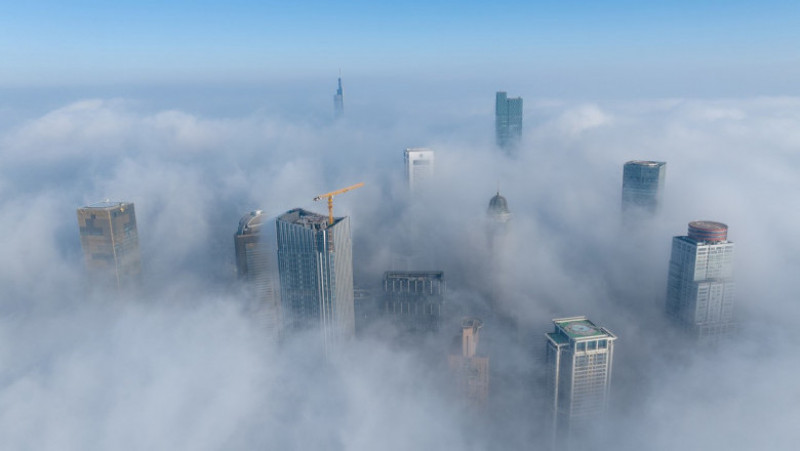 Mai multe regiuni din China au fost cuprinse de o ceață densă. FOTO: Profimedia Images