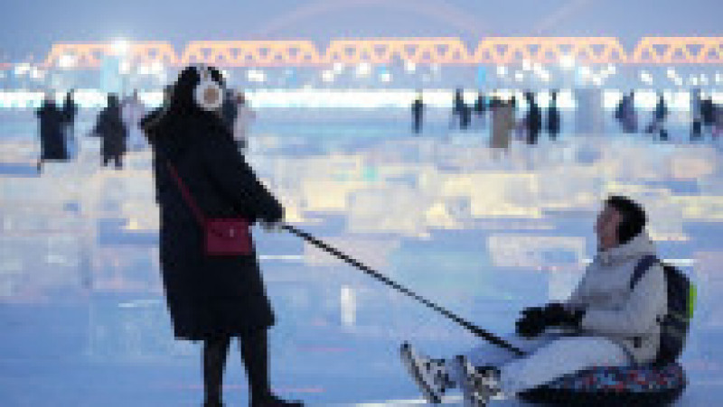 „Oraşul de gheaţă” din Harbin, în nordul Chinei. Foto: Profimedia | Poza 8 din 17