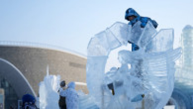 Sculpturi de gheaţă prezentate în cadrul Festivalului Gheţii şi Zăpezii. Foto: Profimedia | Poza 16 din 17