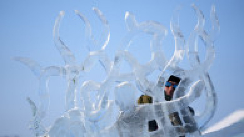 Sculpturi de gheaţă prezentate în cadrul Festivalului Gheţii şi Zăpezii. Foto: Profimedia | Poza 13 din 17