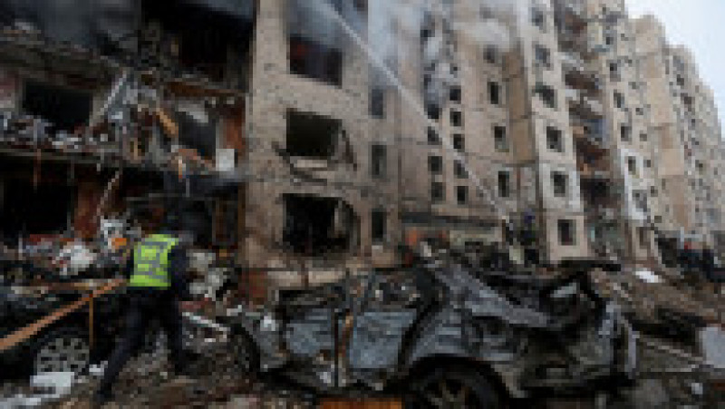 Bombardament masiv asupra Ucrainei. Explozii în Kiev, 4 morți și zeci de răniți. FOTO: Profimedia Images | Poza 10 din 10