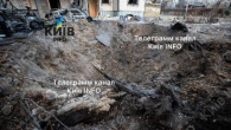 Bombardament masiv asupra Ucrainei. Explozii în Kiev, 4 morți și zeci de răniți. FOTO: Profimedia Images | Poza 1 din 10