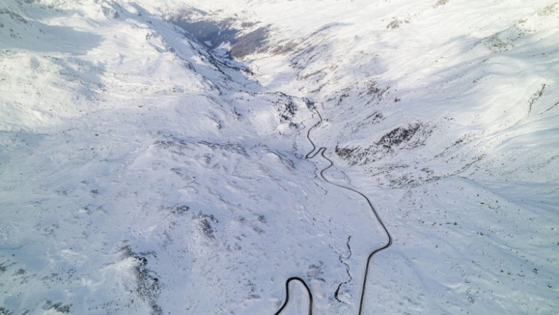 Cum arată stațiunea de schi elvețiană Davos, unde s-a reunit liderii planetei la Forumul Economic Mondial. Sursa foto: Profimedia Images