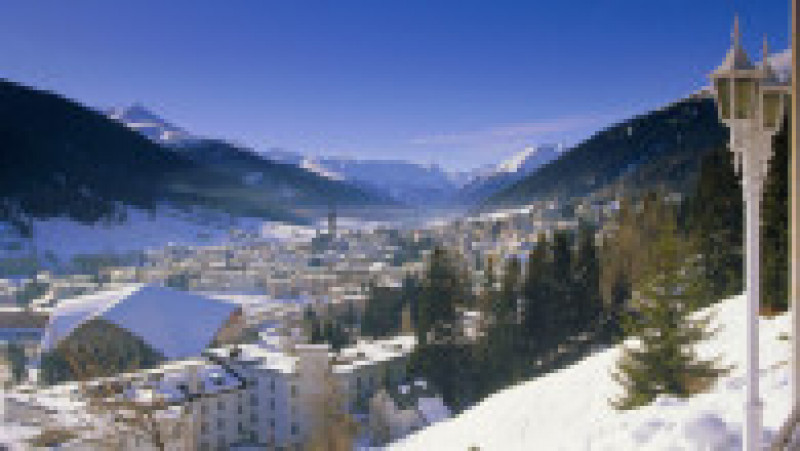 Cum arată stațiunea de schi elvețiană Davos, unde s-a reunit liderii planetei la Forumul Economic Mondial. Sursa foto: Profimedia Images | Poza 18 din 21