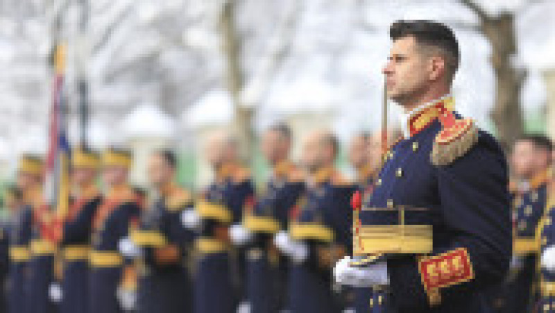 Ceremonie de depunere de coroane de flori la Monumentul Domnitorului Alexandru Ioan Cuza din Dealul Patriarhiei Române, București, 24 ianuarie 2024. Inquam Photos/Saul Pop | Poza 9 din 22