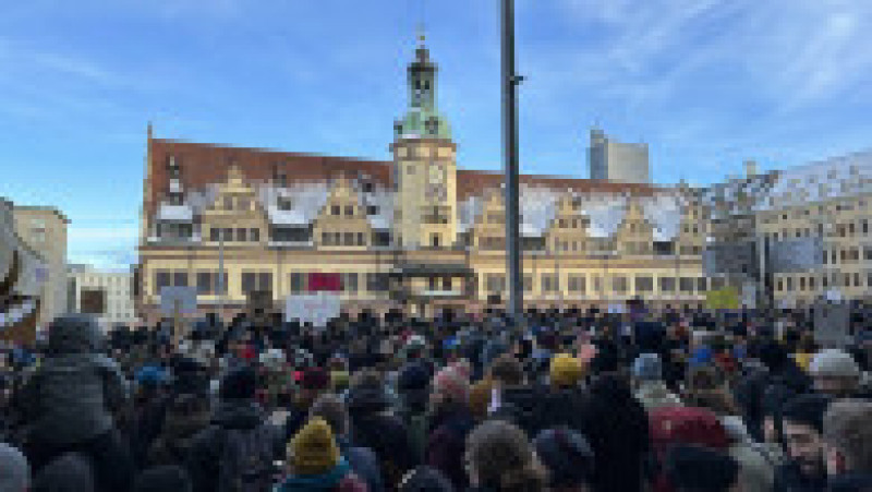Peste 1,4 milioane de oameni s-au adunat în weekend în Germania pentru a protesta față de partidul naţionalist de dreapta AfD. FOTO: Profimedia Images | Poza 6 din 9