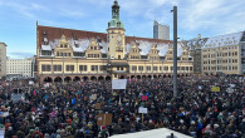 Peste 1,4 milioane de oameni s-au adunat în weekend în Germania pentru a protesta față de partidul naţionalist de dreapta AfD. FOTO: Profimedia Images | Poza 8 din 9