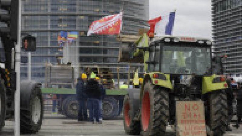 Noi proteste ale fermierilor au loc la Parlamentul European. Foto: Inquam Photos / Octav Ganea | Poza 2 din 5