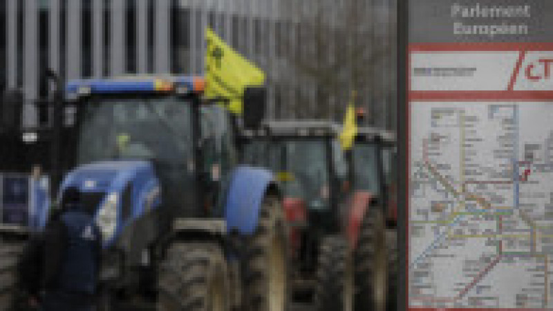 Noi proteste ale fermierilor au loc la Parlamentul European. Foto: Inquam Photos / Octav Ganea | Poza 1 din 5