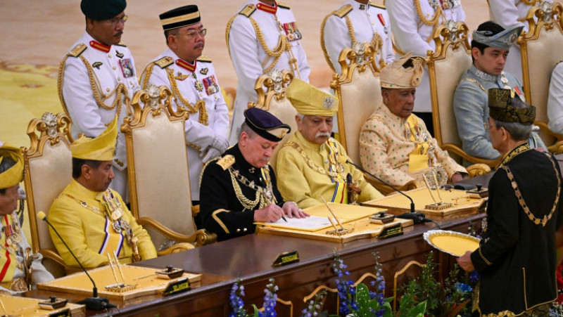 Sultanul Ibrahim Iskandar, de 65 de ani, a fost încoronat rege al Malaeziei pe 31 ianuarie FOTO: Profimedia Images ​