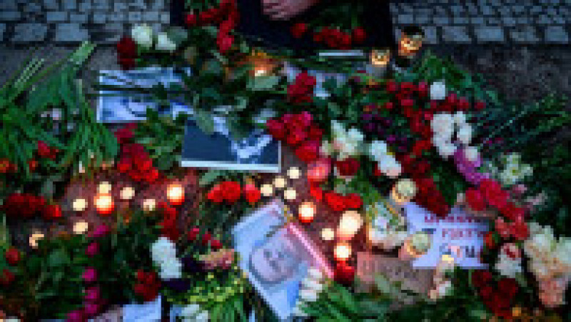 În mai multe țări din Europa, oamenii i-au adus un ultim omagiu lui Aleksei Navalnîi. FOTO: Profimedia Images | Poza 3 din 11
