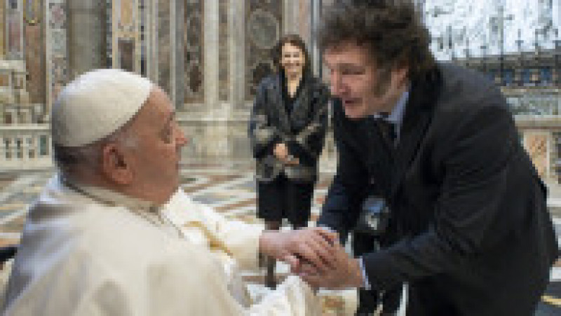 Javier Milei și Papa Francisc se întâlnesc pentru prima oară. Foto: Profimedia | Poza 1 din 13