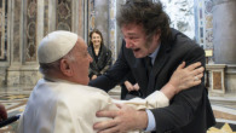 Javier Milei și Papa Francisc se întâlnesc pentru prima oară. Foto: Profimedia | Poza 8 din 13