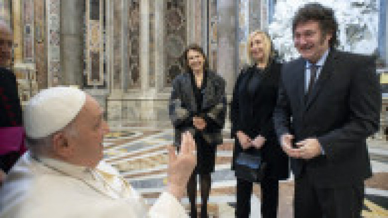 Javier Milei și Papa Francisc se întâlnesc pentru prima oară. Foto: Profimedia | Poza 11 din 13