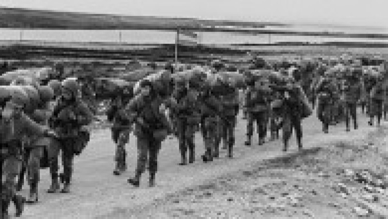 Trupe argentiniene în timpul războiului din Insulele Falkland. Sursa foto Profimedia Images | Poza 7 din 54