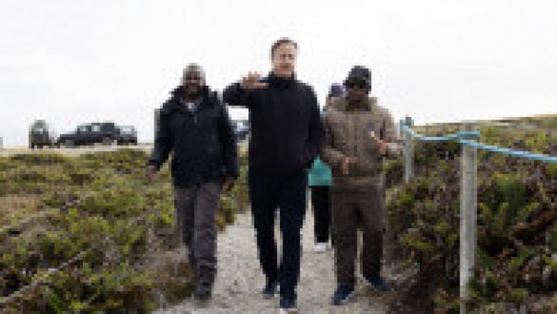 David Cameron în vizită în Insulele Falkland. Sursa foto Profimedia Images | Poza 51 din 54