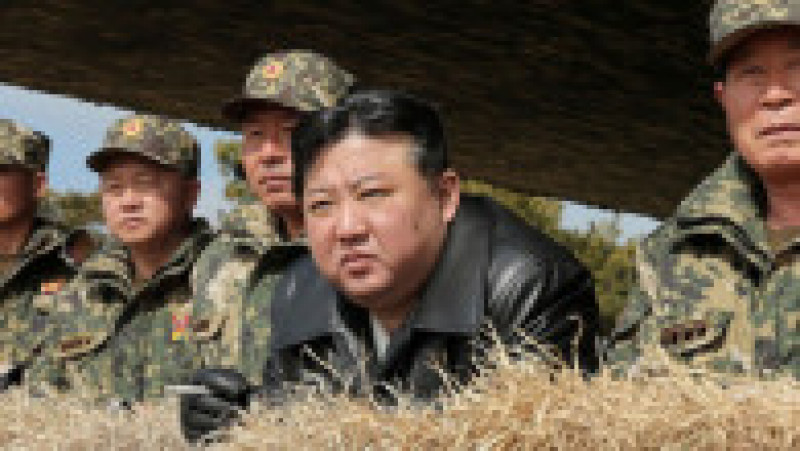 Kim a comandat armatei, industriei de armament și departamentelor care se ocupă de armele nucleare și protecția civilă să grăbească ritmul pregătirilor de război Foto: Profimedia Images | Poza 14 din 14