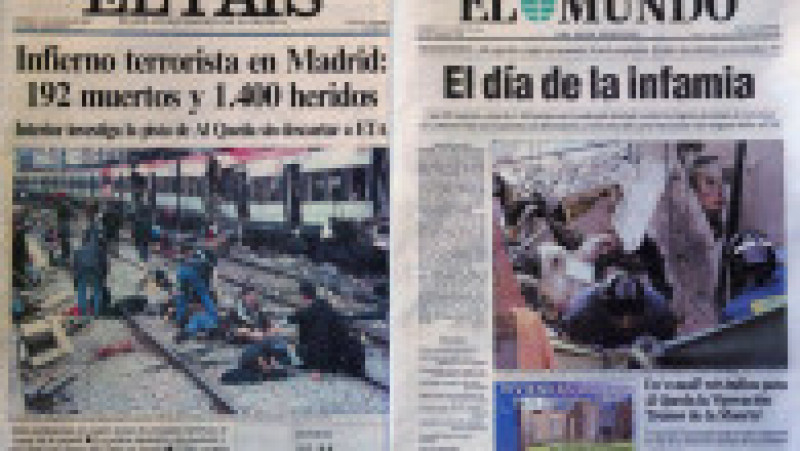 La 11 martie 2024 se împlinesc 20 ani de la atentatele teroriste de la Madrid, Spania, soldate cu 192 de morţi, între care 16 români, şi peste 2.000 de răniţi, între care 171 români. Sursa foto Profimedia Images | Poza 28 din 40