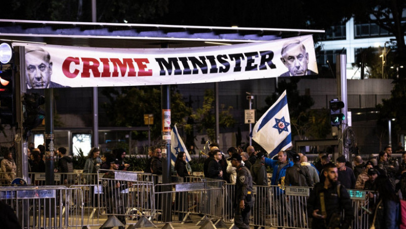 Israelienii cer demisia lui Netanyahu și alegeri noi. Foto: Profimedia Images
