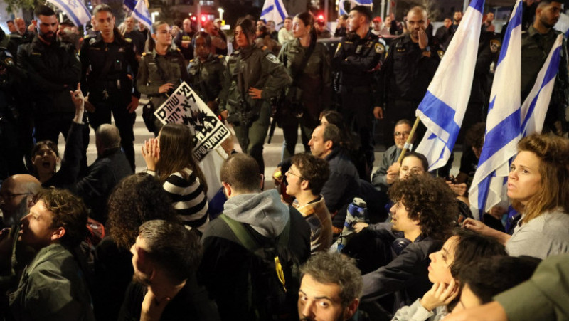 Proteste în Israel, mii de oameni cer eliberarea ostaticilor. FOTO: Profimedia Images