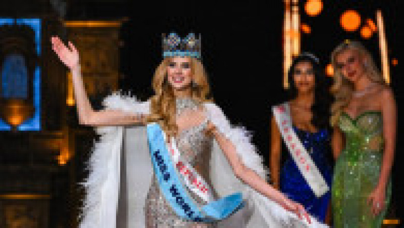 Krystyna Pyszkova din Republica Cehă a fost încoronată Miss World 2024 sâmbătă, la Mumbai, India. FOTO: Profimedia Images | Poza 5 din 11