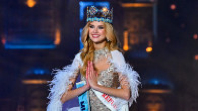 Krystyna Pyszkova din Republica Cehă a fost încoronată Miss World 2024 sâmbătă, la Mumbai, India. FOTO: Profimedia Images | Poza 9 din 11
