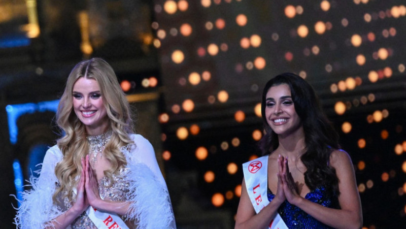 Krystyna Pyszkova din Republica Cehă a fost încoronată Miss World 2024 sâmbătă, la Mumbai, India. FOTO: Profimedia Images