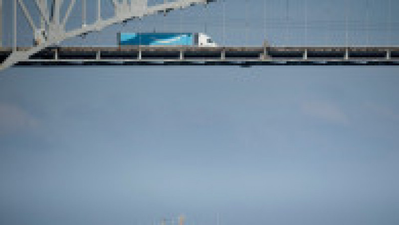 Podul din Baltimore s-a prăbușit după ce un pilon de susținere a fost lovit de nava Dali FOTO: Profimedia Images | Poza 27 din 37