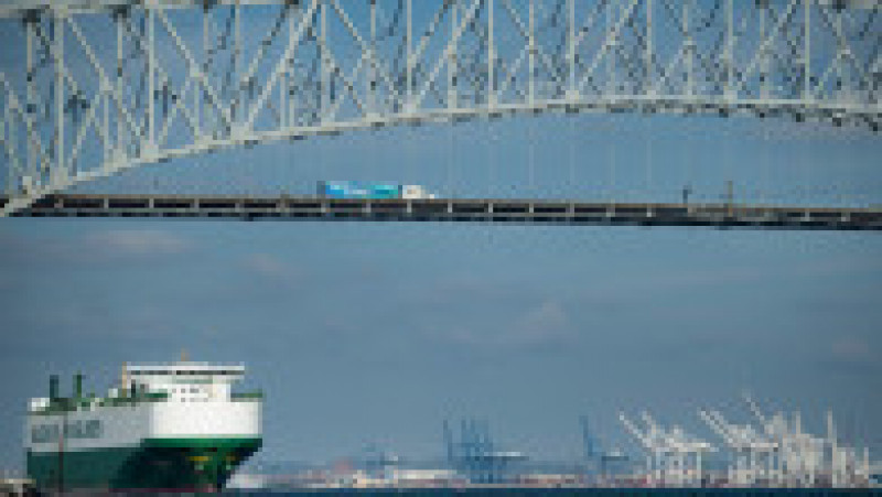 Podul din Baltimore s-a prăbușit după ce un pilon de susținere a fost lovit de nava Dali FOTO: Profimedia Images | Poza 29 din 37