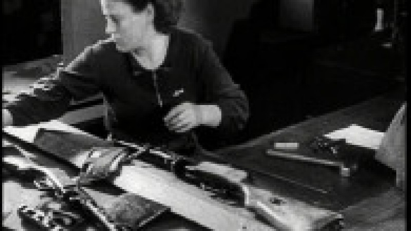 A Russian Factory Worker Checking Machine Guns - Leningrad, Russian Soviet Federative Socialist Republic, Russia. Date: 1941,Image: 796739404, License: Rights-managed, Restrictions: , Model Release: no | Poza 36 din 36