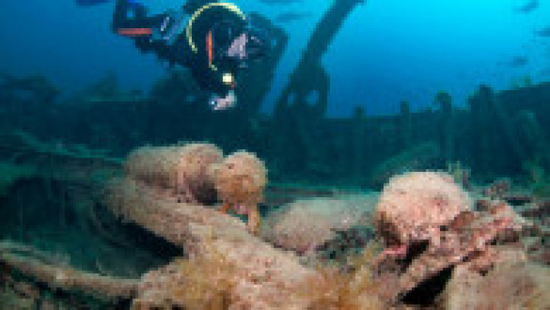 Navele din cimitirul subacvatic Gallipoli stau pe fundul apei de peste 100 de ani. Sursa foto: Profimedia Images | Poza 35 din 48