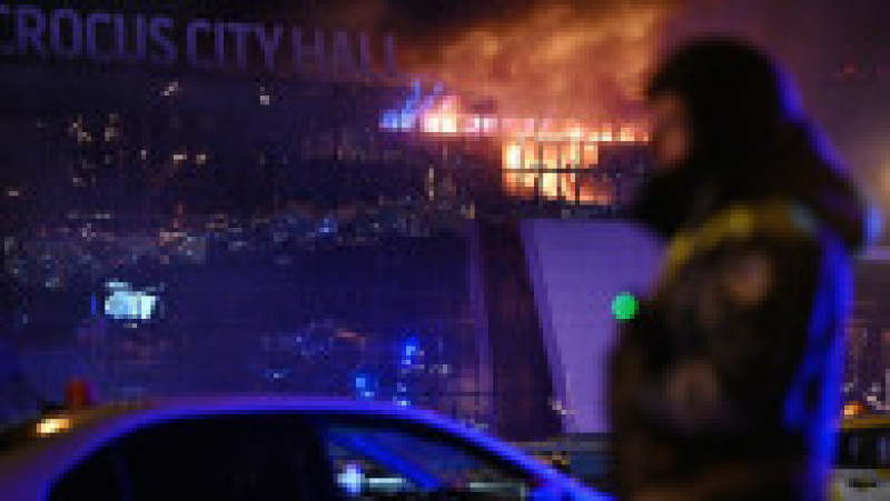 Atac terorist la sala de spectacole Crocus City Hall. Foto: Profimedia | Poza 26 din 26
